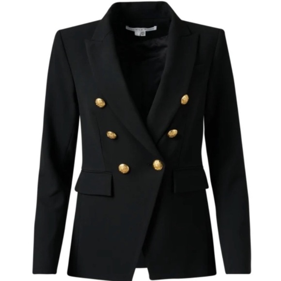 Veronica Beard Jackets & Blazers - Veronica Beard Black Double-Breasted Blazer with Gold Buttons
